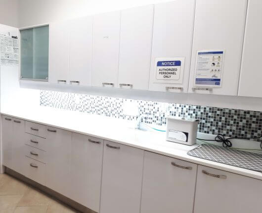 restricted area in bramwest dental clinic